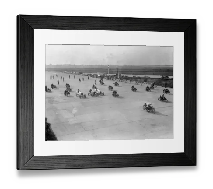 Framed Print : Brooklands Side-Car Framed Print : Brooklands Side-Car