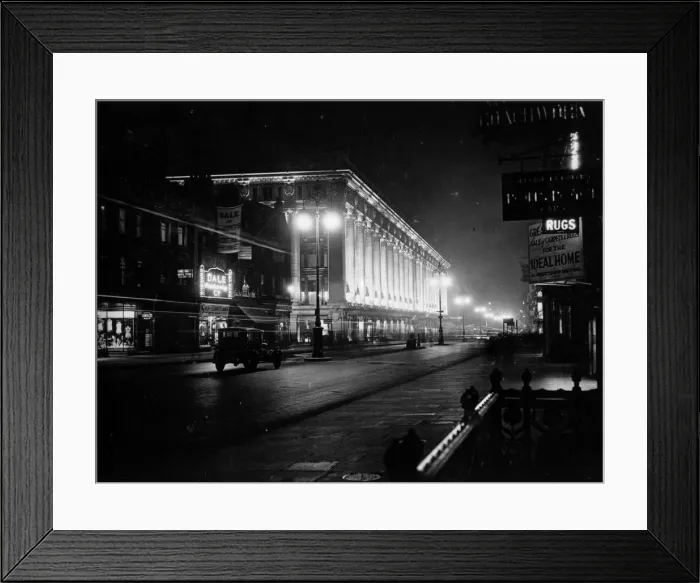 Framed Print : Selfridges Lights Framed Print : Selfridges Lights