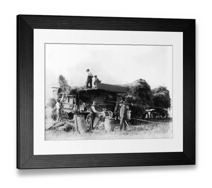 Framed Print : Threshing Machine Framed Print : Threshing Machine