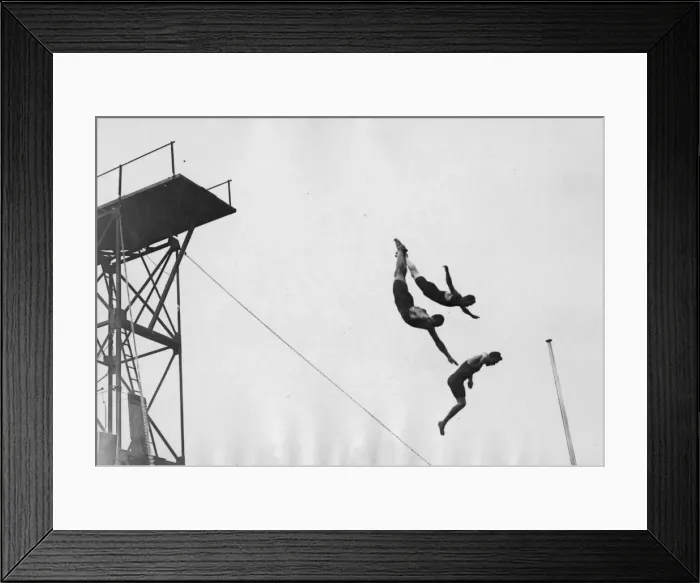 Framed Print : Triple Dive Framed Print : Triple Dive