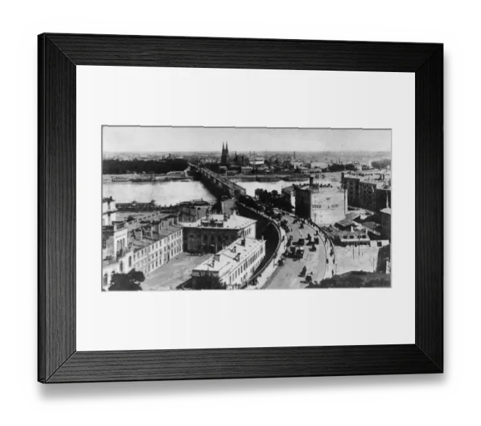 Framed Print : Warsaw Bridge Framed Print : Warsaw Bridge