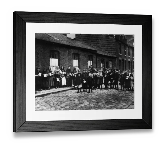 Framed Print : Soup Queue Framed Print : Soup Queue