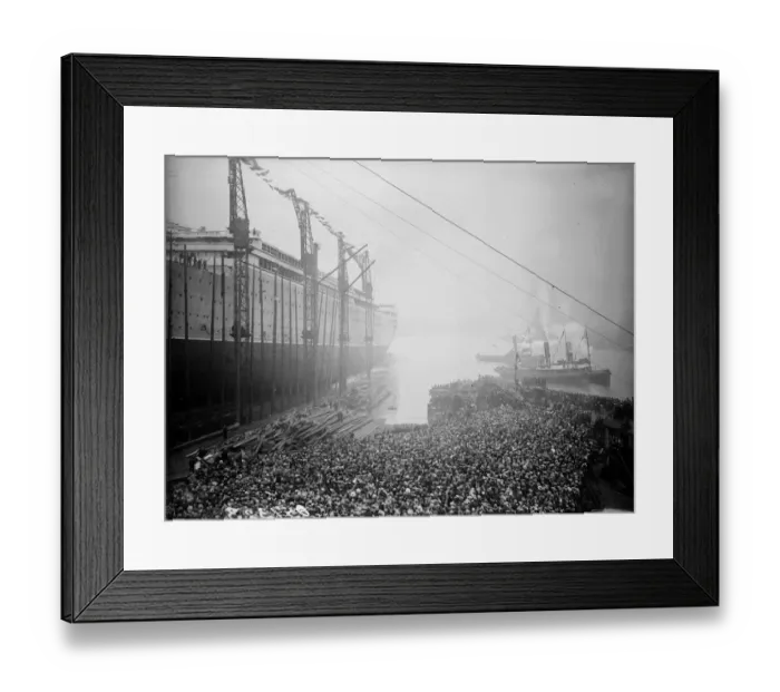 Framed Print : Aquitania Launch Framed Print : Aquitania Launch