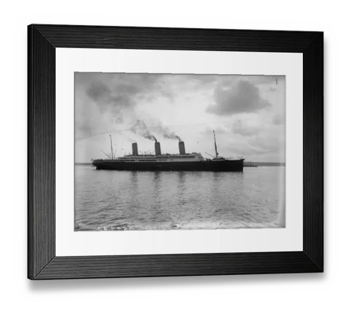 Framed Print : Imperator. 12th June 1913: The Hamburg America liner Imperator arrives Framed Print : Imperator. 12th June 1913: The Hamburg America liner Imperator arrives