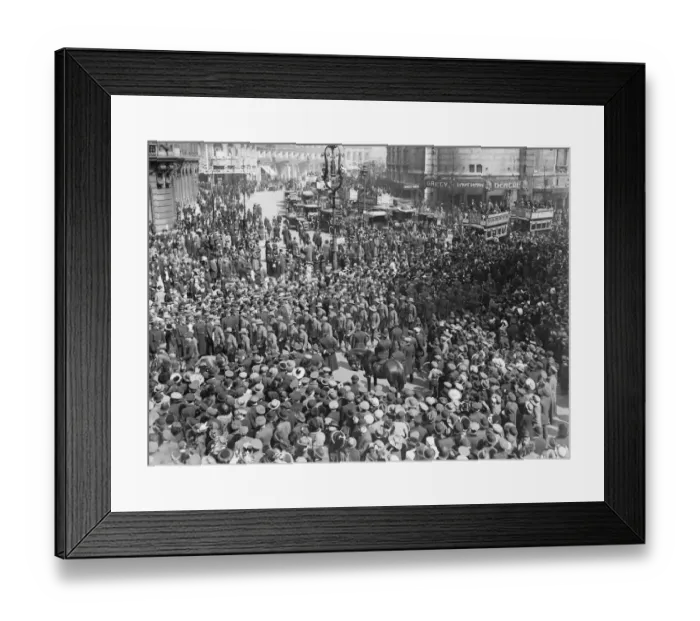 Framed Print : Anzac Day Crowd Framed Print : Anzac Day Crowd
