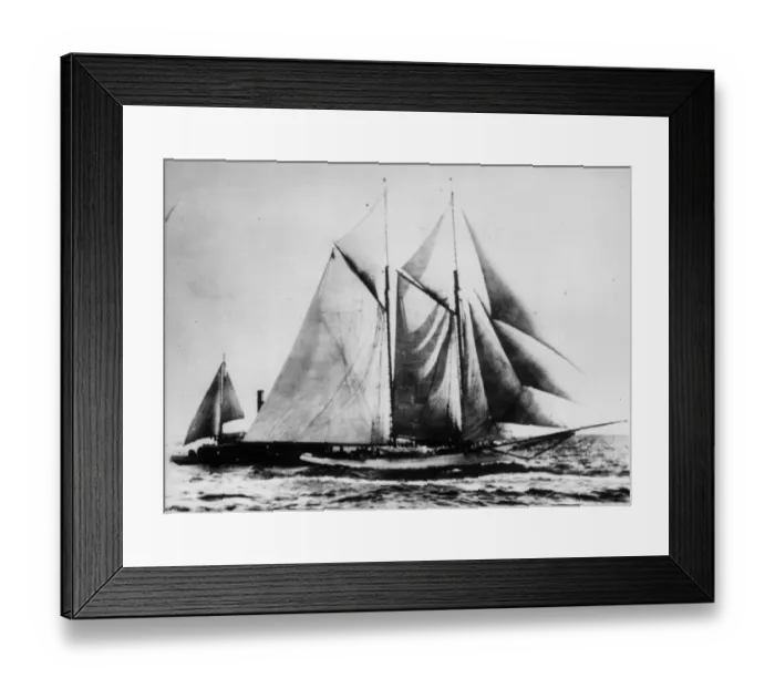 Framed Print : American Winner - The yacht America
