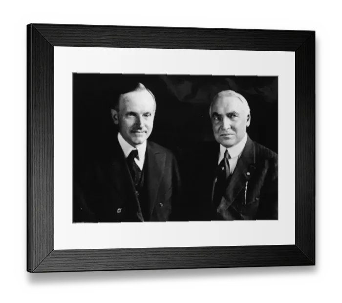 Framed Print : Harding And Coolidge Framed Print : Harding And Coolidge