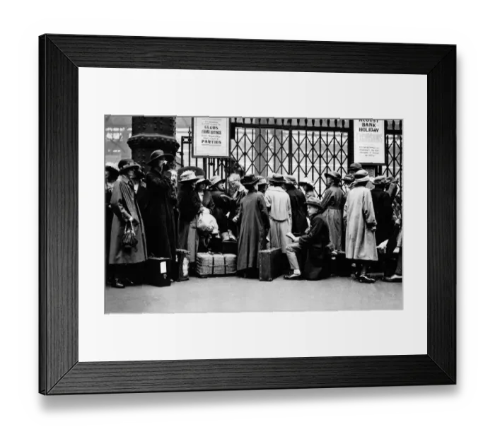 Framed Print : Holiday Crowd Framed Print : Holiday Crowd