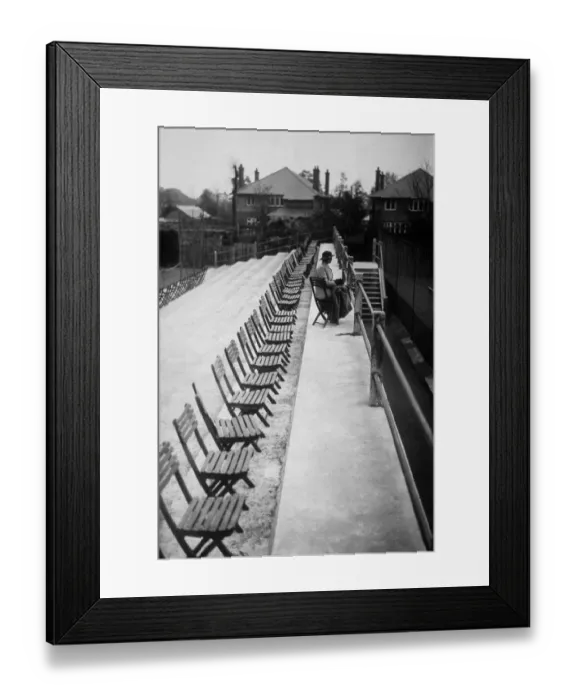Framed Print : Alone In The Stands Framed Print : Alone In The Stands
