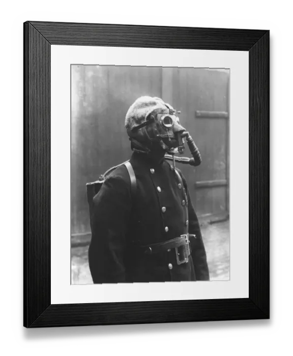 Framed Print : Smoke Helmet Framed Print : Smoke Helmet