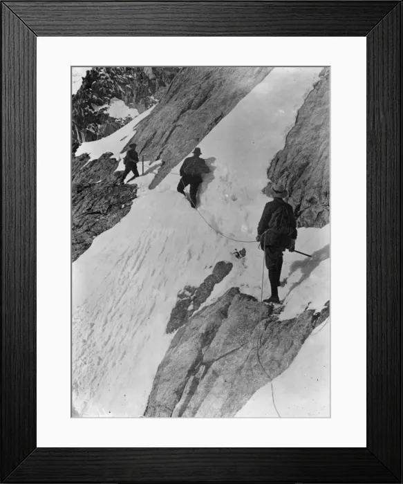 Framed Print : Crevasse Crossers Framed Print : Crevasse Crossers