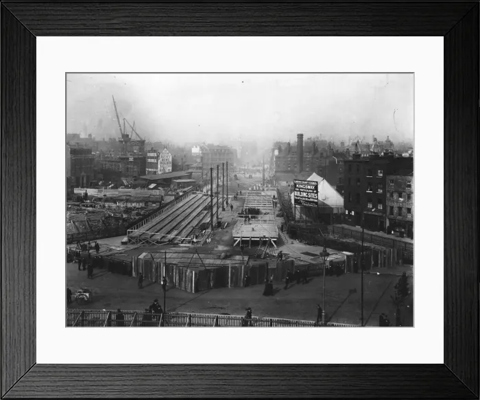 Framed Print : Kingsway Construction Framed Print : Kingsway Construction