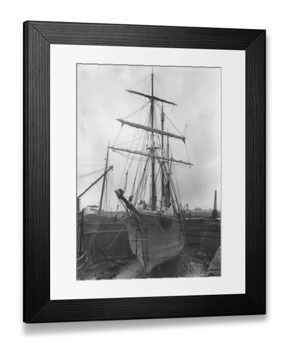 Framed Print : Sir Ernest Shackletons ship SS Endurance in dry dock Framed Print : Sir Ernest Shackletons ship SS Endurance in dry dock