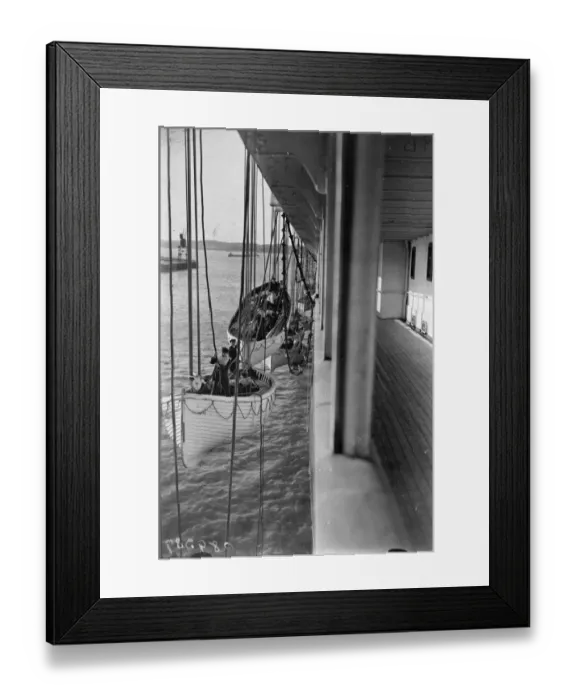Framed Print : Lifeboat Drill Framed Print : Lifeboat Drill