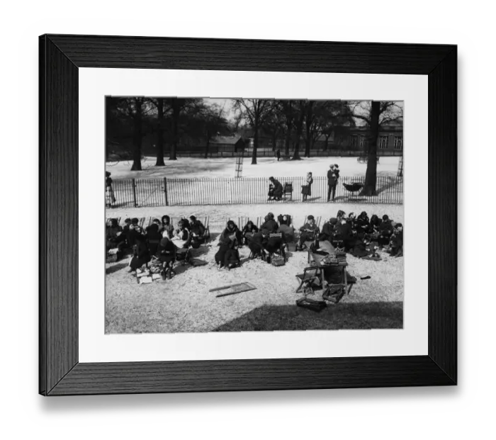 Framed Print : Park Lunch Framed Print : Park Lunch
