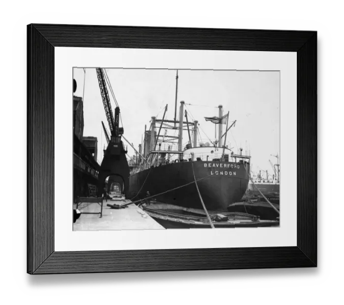Framed Print : SS Beaverford