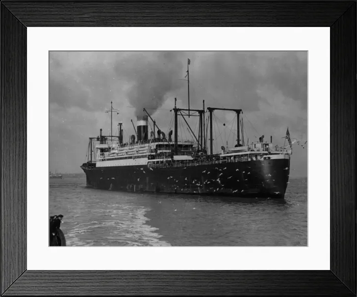 Framed Print : An American Ship
