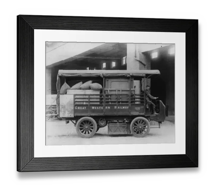 Framed Print : Electric Van Framed Print : Electric Van