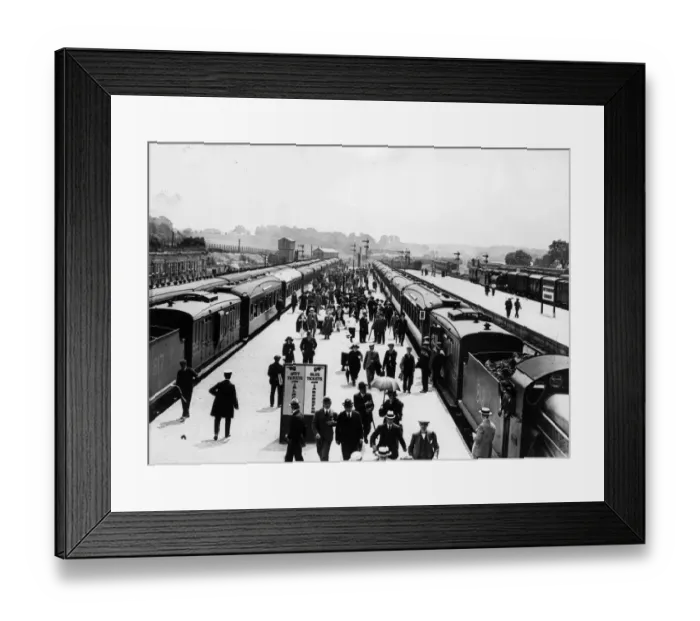 Framed Print : Derby Station