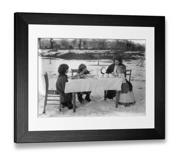 Framed Print : Tea In The Snow Framed Print : Tea In The Snow