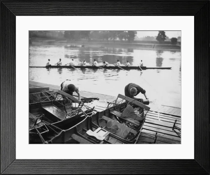 Framed Print : Row Boat Preparation Framed Print : Row Boat Preparation
