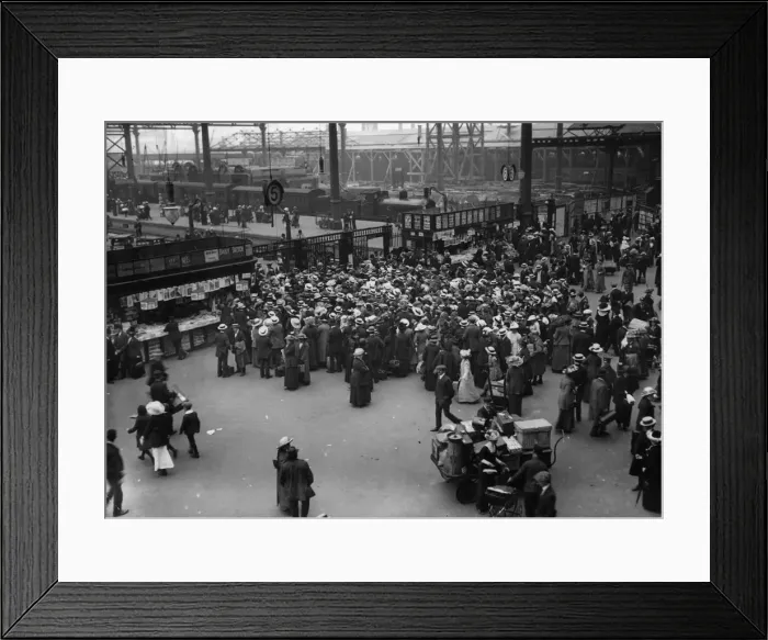 Framed Print : Holiday Crowds Framed Print : Holiday Crowds