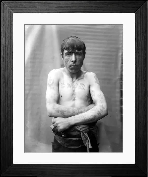 Framed Print : Tattooed Man Framed Print : Tattooed Man