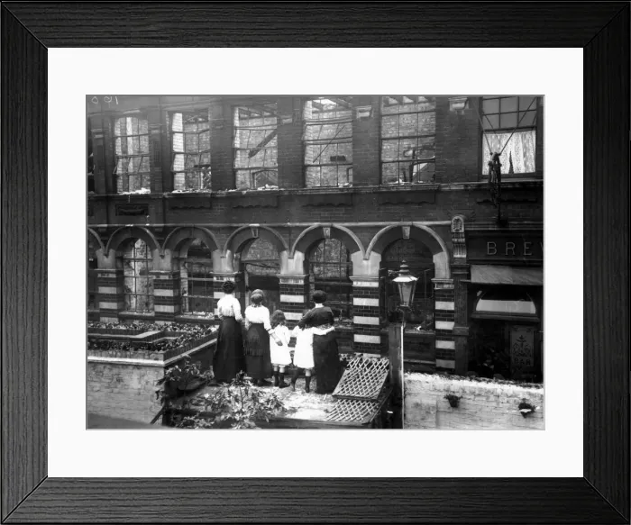 Framed Print : Damaged Building Framed Print : Damaged Building