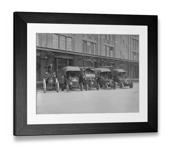 Framed Print : Postal Vans Framed Print : Postal Vans