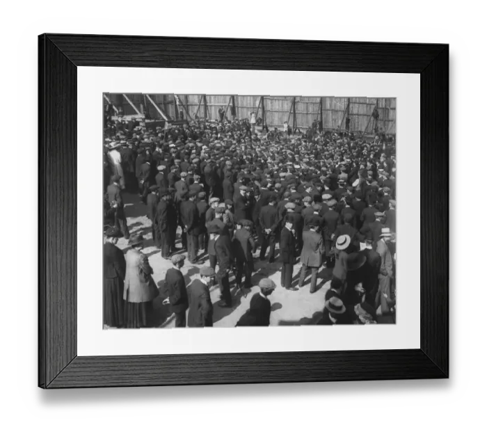 Framed Print : Mass Meeting
