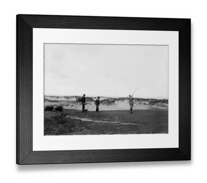 Framed Print : Golfers At Bunker Framed Print : Golfers At Bunker