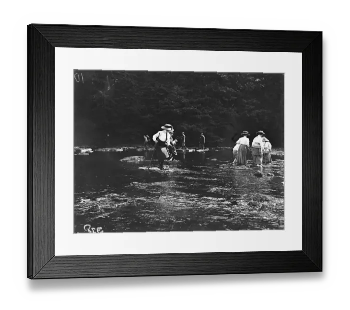 Framed Print : Crossing River Framed Print : Crossing River