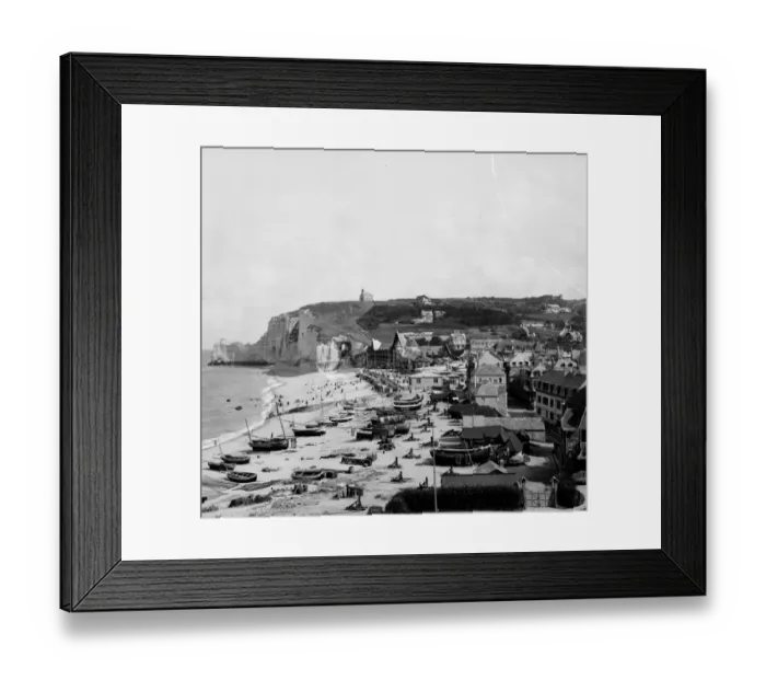 Framed Print : Etretat Beach Framed Print : Etretat Beach