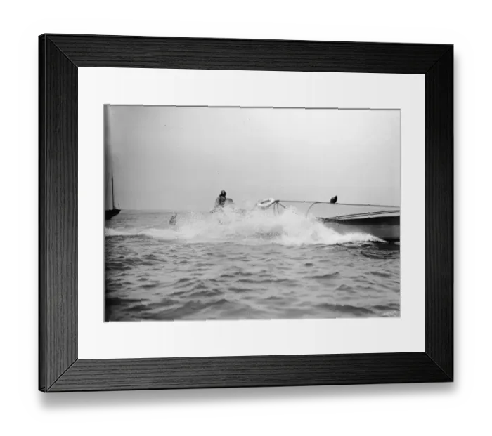 Framed Print : Motorboat At Sea Framed Print : Motorboat At Sea
