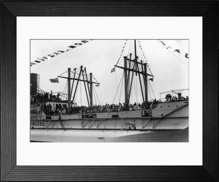 Framed Print : Lining The Decks Framed Print : Lining The Decks