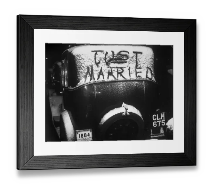 Framed Print : A Wedding Car Framed Print : A Wedding Car