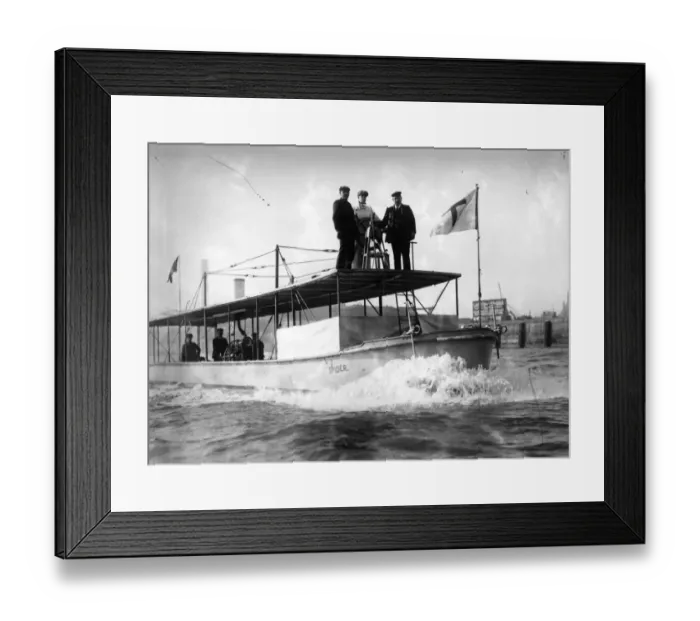 Framed Print : Early Motor Boat Framed Print : Early Motor Boat