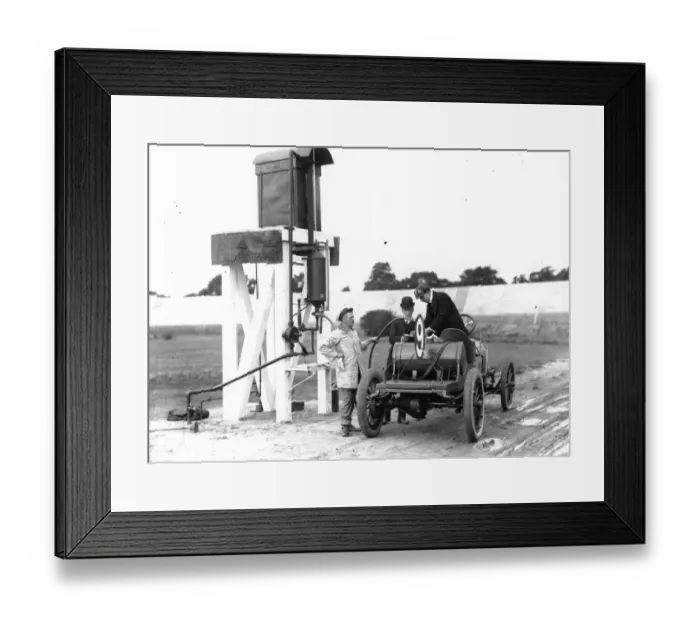 Framed Print : Rapid Racer Refuels Framed Print : Rapid Racer Refuels