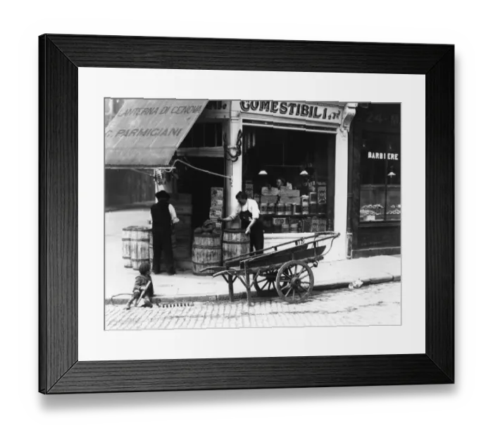 Framed Print : Italian Food Shop