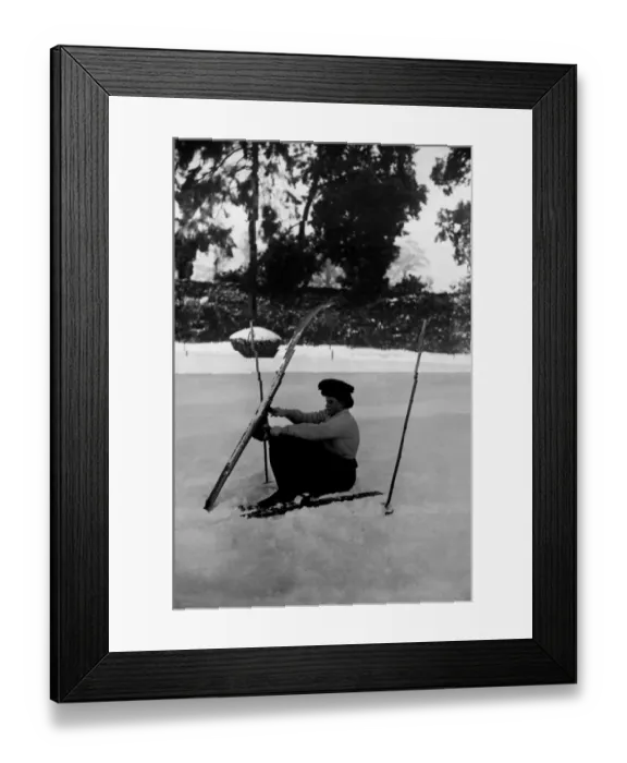 Framed Print : Skiing In England Framed Print : Skiing In England