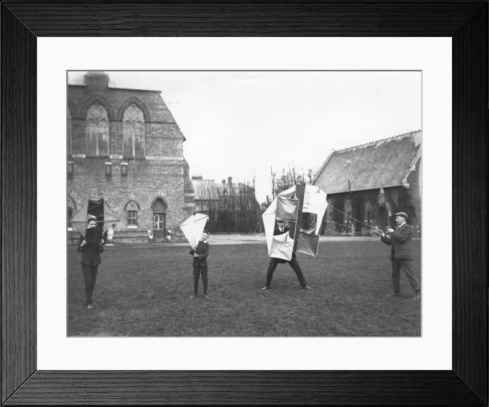Framed Print : Kite Flying