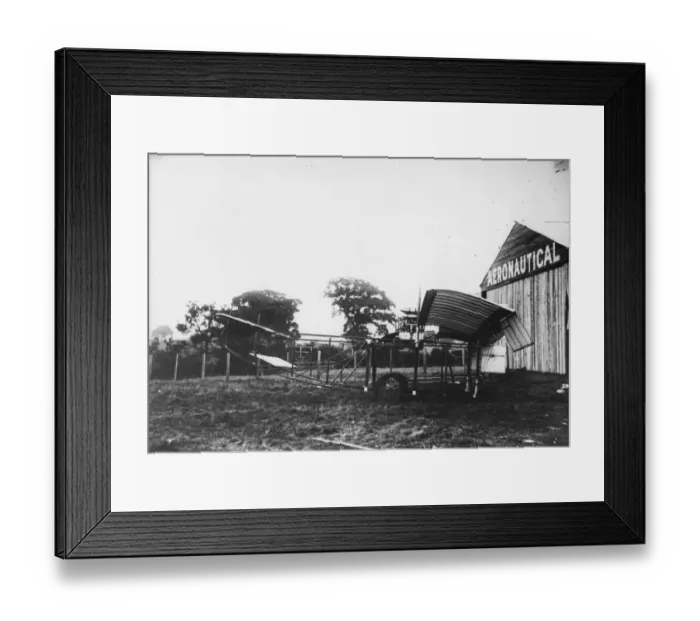 Framed Print : Valkyne I. 1910: Side view of Valkyne I aircraft Framed Print : Valkyne I. 1910: Side view of Valkyne I aircraft