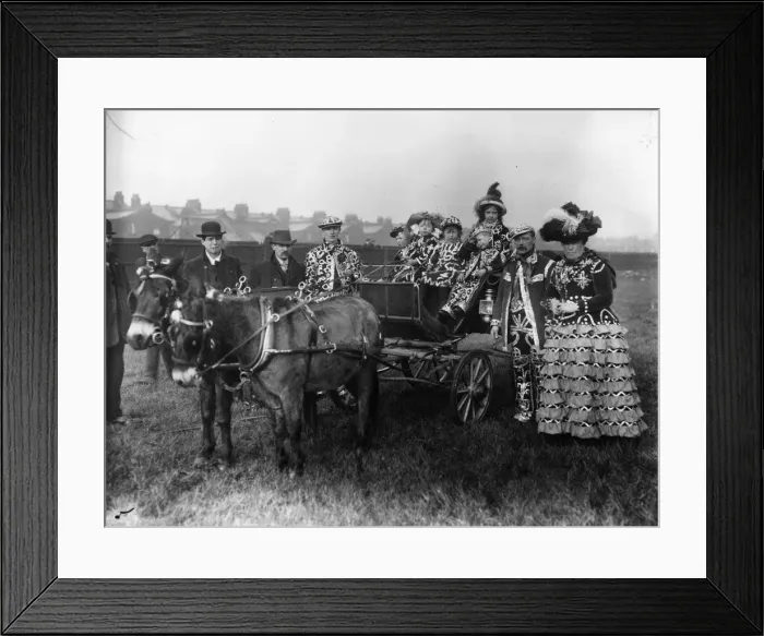Framed Print : Dressed Costers Framed Print : Dressed Costers