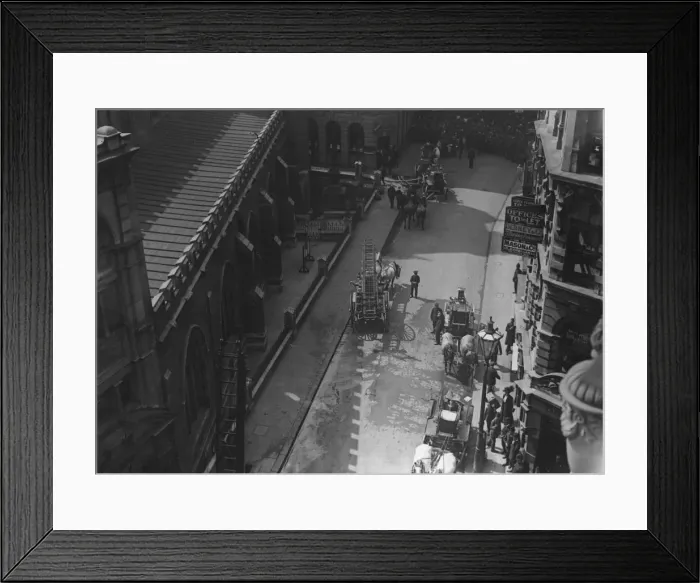 Framed Print : Street Fire Framed Print : Street Fire