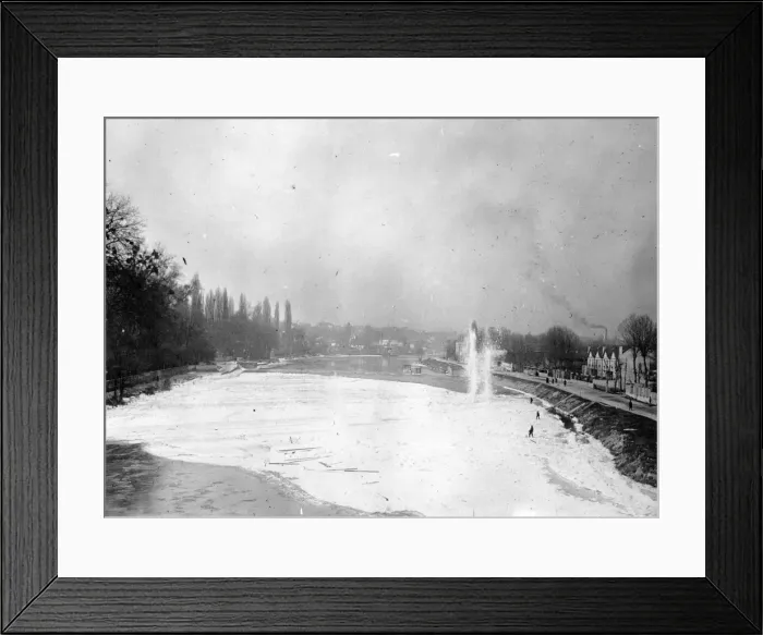 Framed Print : Frozen River Framed Print : Frozen River