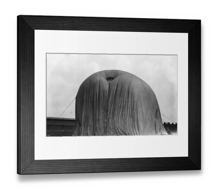 Framed Print : Inflating Airship Framed Print : Inflating Airship