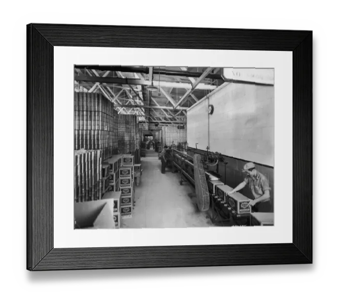 Framed Print : Packing Plant