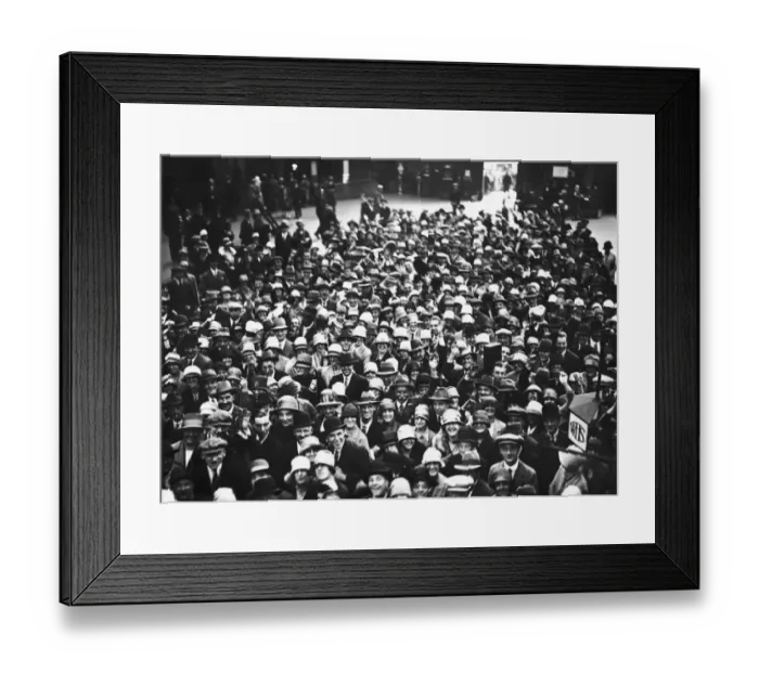 Framed Print : Waterloo Crowds Framed Print : Waterloo Crowds