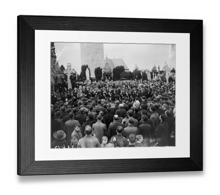 Framed Print : Cemetery Crowd Framed Print : Cemetery Crowd