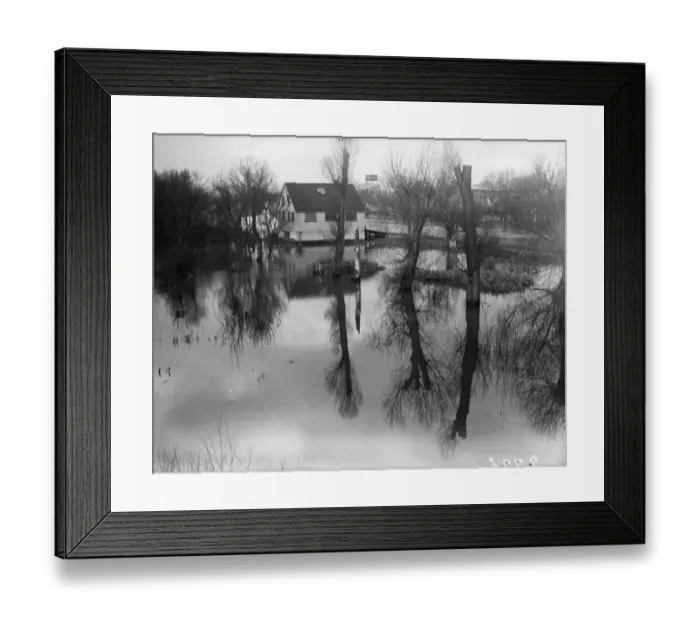 Framed Print : Winter Flood Framed Print : Winter Flood